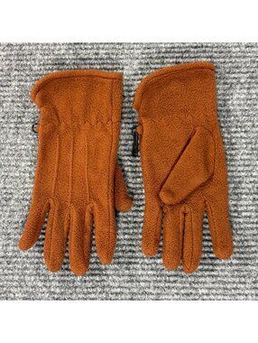 Women’s Brown Fleece Gloves One Size